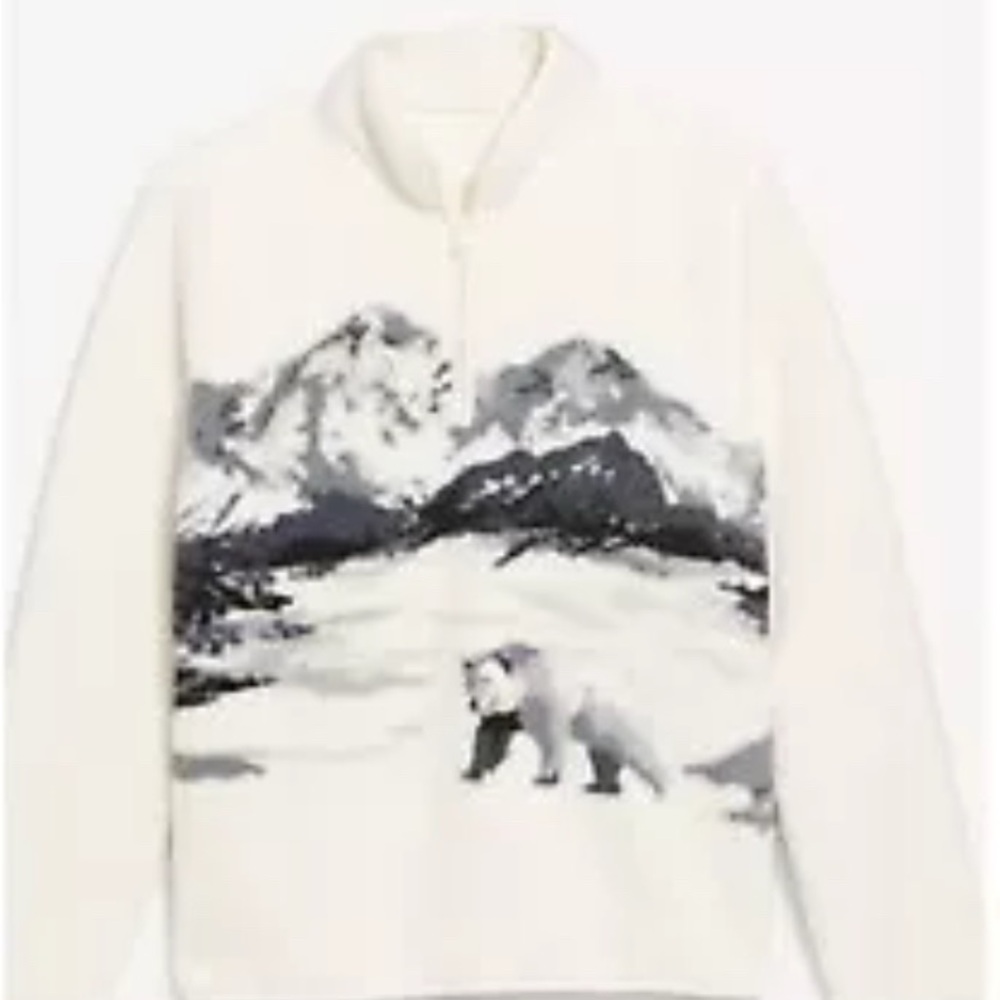 Old Navy Polar Bear Sherpa Fleece Sizes Medium & XLarge Available! NWT